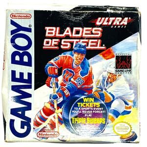 Blades of Steel - Nintendo Game Boy, 1991 CIB Hockey Sports Vintage Game